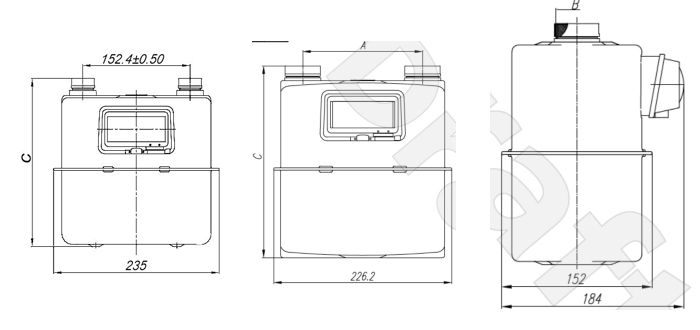 Compteur gaz à membrane, Atmos®