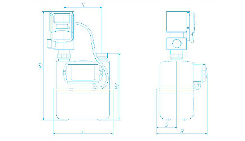 Compteur gaz communicant, avec soupape externe